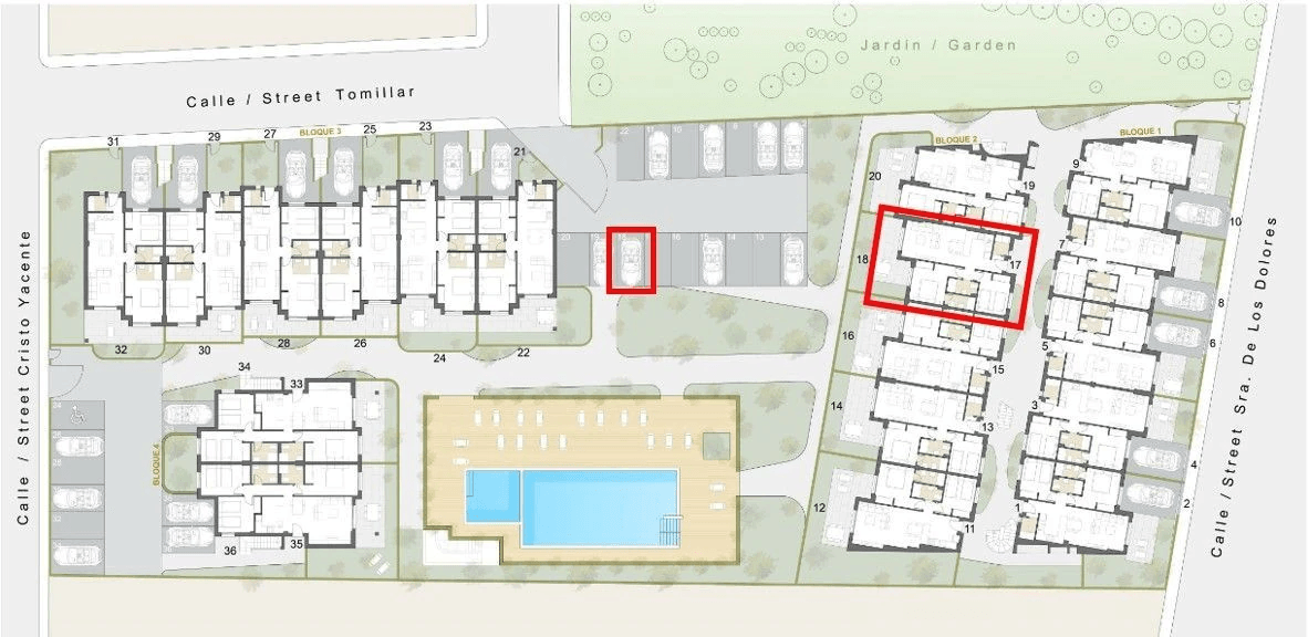 Apartamento en venta de 2 dormitorios en Pilar de la Horadada
